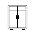 cupboard icon vector