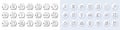 Cupboard, Table lamp and Circle area line icons. For web app, printing. Line icons. Vector