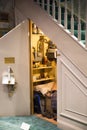 The cupboard under the stairs, Warner Brothers Studio display of decorations for Harry Potter film. UK Royalty Free Stock Photo