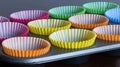Cupcake cases Royalty Free Stock Photo