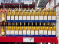 Cupcake Chardonay Wine in a box at a Sam`s Club grocery store Royalty Free Stock Photo