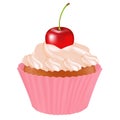 Cupcake With Cherry