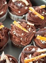 Cupcake chocolate and orange