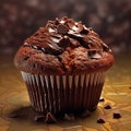 Cupcake chocolate topping cream snack teatime