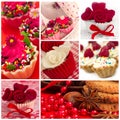 Cupcake collage Royalty Free Stock Photo