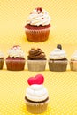 Cupcake collage Royalty Free Stock Photo
