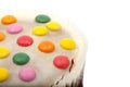 Cupcake with color drage isolated Royalty Free Stock Photo