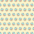 Cupcake - emoji pattern 19