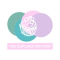 The Cupcake Factory with white background.