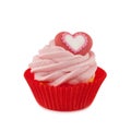 Cupcake with heart