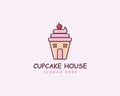 Cupcake House LOGO Creative Design