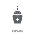 Cupcake icon from Birthday and Party collection. Royalty Free Stock Photo