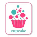 Cupcake icon Royalty Free Stock Photo