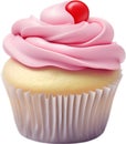 Cupcake icon, a cute colorful Cupcake icon. AI-Generated.