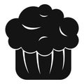 Cupcake icon, simple style Royalty Free Stock Photo