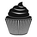 Cupcake icon, simple style Royalty Free Stock Photo