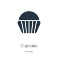 Cupcake icon vector. Trendy flat cupcake icon from kitchen collection isolated on white background. Vector illustration can be