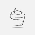 Cupcake isolated white background-03