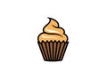 Cupcake Kuchen for logo design Royalty Free Stock Photo