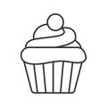 Cupcake linear icon