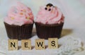 cupcake news letters alphabet words
