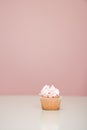 Cupcake and Pink Background