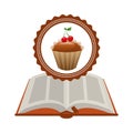 Cupcake recipe book Royalty Free Stock Photo