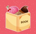 Cupcake recipe book Royalty Free Stock Photo