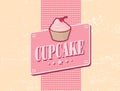 Cupcake retro design Royalty Free Stock Photo