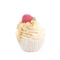 Cupcake shaped bath bomb isolated Royalty Free Stock Photo