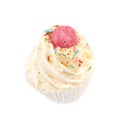 Cupcake shaped bath bomb isolated