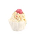 Cupcake shaped bath bomb isolated Royalty Free Stock Photo
