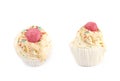Cupcake shaped bath bomb isolated Royalty Free Stock Photo