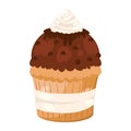 Cupcake sweet dessert icon design