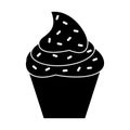 cupcake sweet dessert pictogram