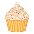 Cupcake Sweet Sprinkles Pastry Muffin Cartoon