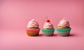 Cupcake sweetness: Delicious treat Royalty Free Stock Photo