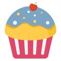 Cupcake Vector icon which can be easily modified or edit Royalty Free Stock Photo