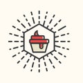 Cupcake. Vector illustration decorative design Royalty Free Stock Photo