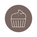 Cupcake. Vector illustration decorative design Royalty Free Stock Photo