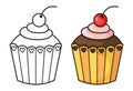 Cupcake vector