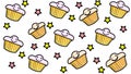 Cupcake Wallpaper with stars
