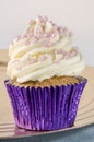 Cupcake with whipped double cream