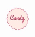 Cupcakes candy vintage stamp and quality illustration