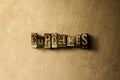 CUPCAKES - close-up of grungy vintage typeset word on metal backdrop Royalty Free Stock Photo