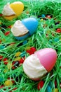 Cupcakes in an Easter Egg Row