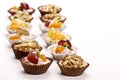 Cupcakes filled with fresh fruits. Royalty Free Stock Photo