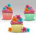 Cupcakes flower