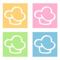 Cupcakes icons Royalty Free Stock Photo