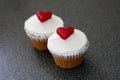 Cupcakes with Love Hearts